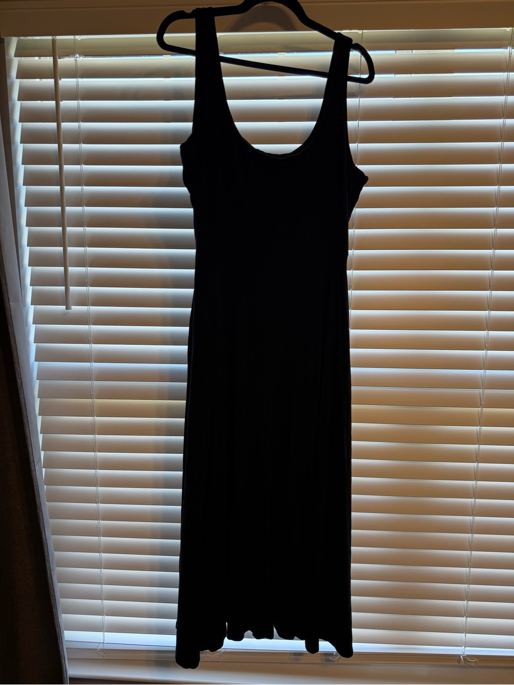 Market & Spruce Black Scoop Neck Maxi Dress